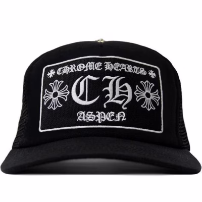 Chrome Hearts Aspen Exclusive Trucker Black Hat