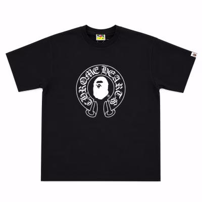 Bape x Chrome Hearts T-Shirt Black