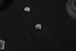 Chrome Hearts Black Horseshoe Polo Shirt