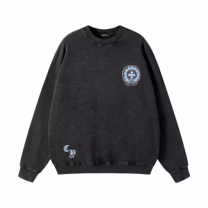 Chrome Hearts Ice Blue Horseshoe Long Sleeve