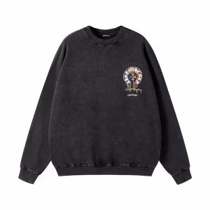 Chrome Hearts Paint Drip Horseshoe Long Sleeve Black