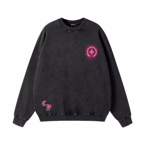 Chrome Hearts Pink Splash Horseshoe Long Sleeve