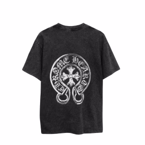 Chrome Hearts Cemetery Cross Logo Tee (Washed Black)
