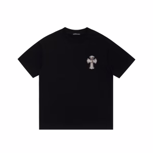 Chrome Hearts Black Mosaic Cemetery Cross Tee