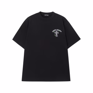 Chrome Hearts Black Green Cross Graphic Tee