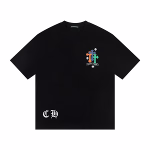 Chrome Hearts Chantal Heather Flower T-Shirt Black