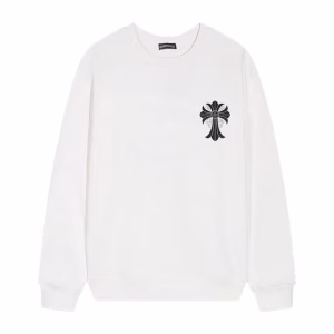 Chrome Hearts Shadow Saint Cross Long Sleeve White
