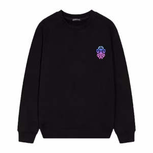 Chrome Hearts Gradient Gothic Logo Black Long Sleeve