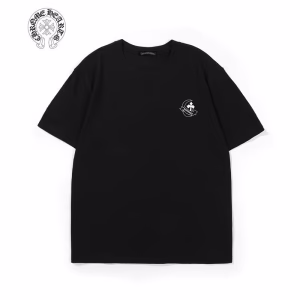 Chrome Hearts Black White Cross Graphic Tee