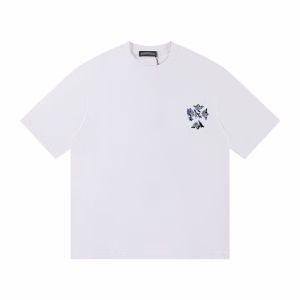 Chrome Hearts Floral Graffiti Cross Tee White