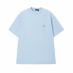 Chrome Hearts Sky Blue Cross Patch T-Shirt