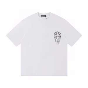 Chrome Hearts Dripping Cross White T-Shirt