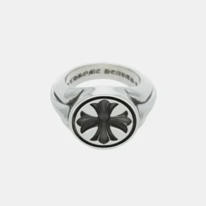 Chrome Hearts Round Cross Signet Ring