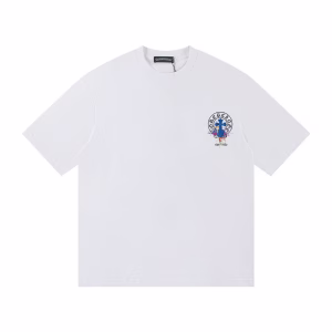 Chrome Hearts Cemetery Cross Splash Logo Tee White