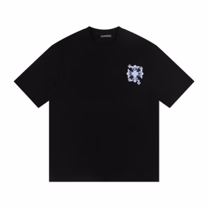Chrome Hearts Blue Cross T-Shirt – Black