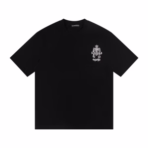 Chrome Hearts Triple Cross Logo Tee Black