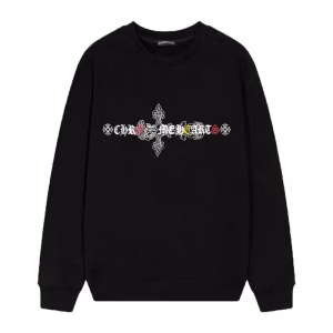 Chrome Hearts Heavenly Cross Ribbon Graffiti LS Black