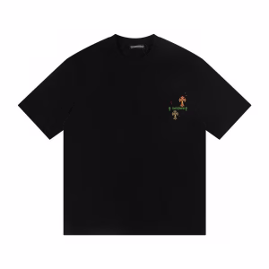 Chrome Hearts Triple Cross Graphic T-Shirt – Black