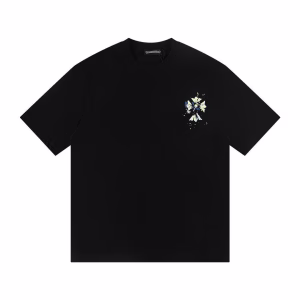 Chrome Hearts Graffiti Floral Cross Tee Black