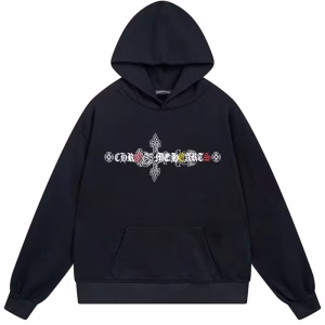Chrome Hearts Artistic Cross Hoodie Black