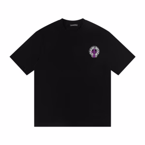 Chrome Hearts Cemetery Cross Logo Tee (Purple)