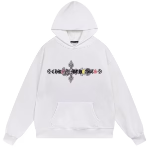 Chrome Hearts Artistic Cross Hoodie White