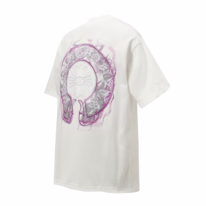 Chrome Hearts Purple Horseshoe Graphic T-Shirt White