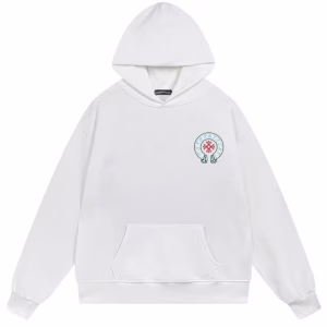 Chrome Hearts Multicolor Horseshoe Hoodie White