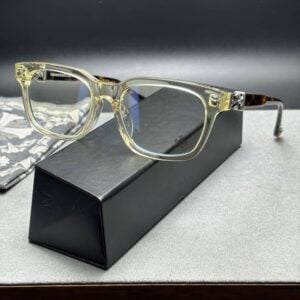 Chrome Hearts Clear Crystal Square Glasses