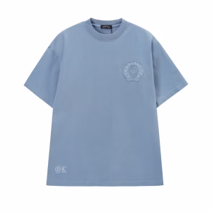Chrome Hearts Blue Monochrome Horseshoe T-Shirt