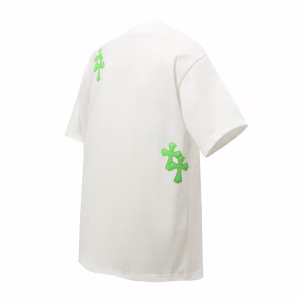 Chrome Hearts White and Green Cross T-Shirt