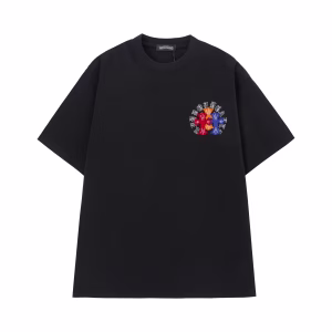 Chrome Hearts Black Triple Cross Logo T-Shirt