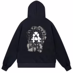 Chrome Hearts Gothic Cross Graphic Black Hoodie