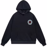 Chrome Hearts Multicolor Horseshoe Hoodie Black