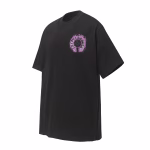 Chrome Hearts Purple Horseshoe Graphic T-Shirt Black