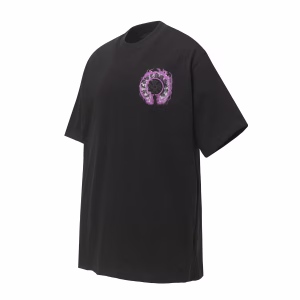 Chrome Hearts Purple Horseshoe Graphic T-Shirt Black