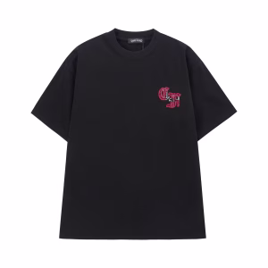 Chrome Hearts Black Red Cross Logo T-Shirt