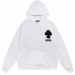 Chrome Hearts Gothic Cross Hoodie White