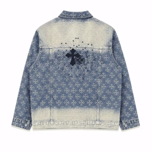 Chrome Hearts Cross Monogram Washed Denim Jacket