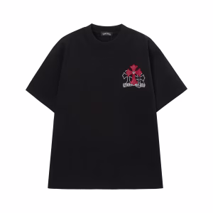Chrome Hearts Red Triple Cross T-Shirt