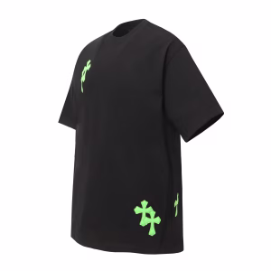 Chrome Hearts Black Green Cross T-Shirt