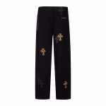Chrome Hearts Leopard Cross Patch Jeans
