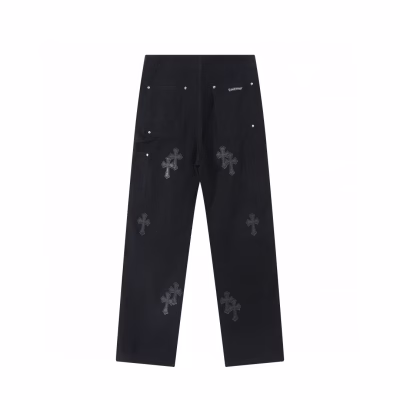 Chrome Hearts Cross Pattern Denim Jeans