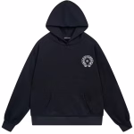 Chrome Hearts Gothic Cross Graphic Black Hoodie