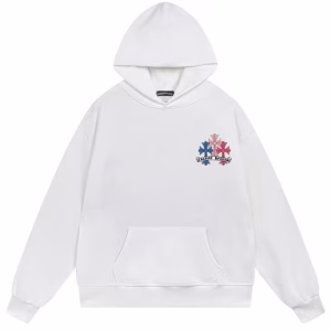 Chrome Hearts Rainbow Cross White Hoodie
