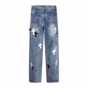 Chrome Hearts Cross Patch Carpenter Jeans