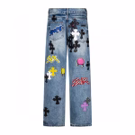 Chrome Hearts Graphic Patch Cross Jeans