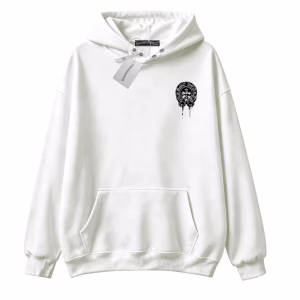 Chrome Hearts Horseshoe Cross White Hoodie
