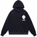 Chrome Hearts Clover Cross Hoodie Black