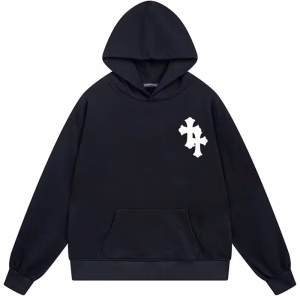 Chrome Hearts Horseshoe Cross Hoodie Black